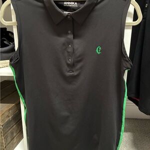 Cutter & Buck Annika Black Polo Shirt sleeveless